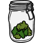 Cannabis im Glas